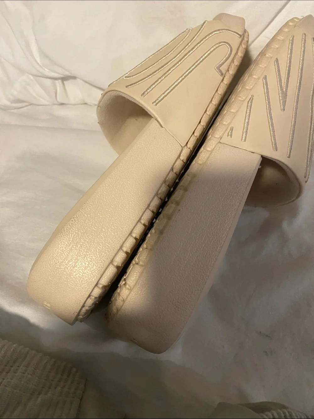 Neutral Beige Slide Sandals - Jordan